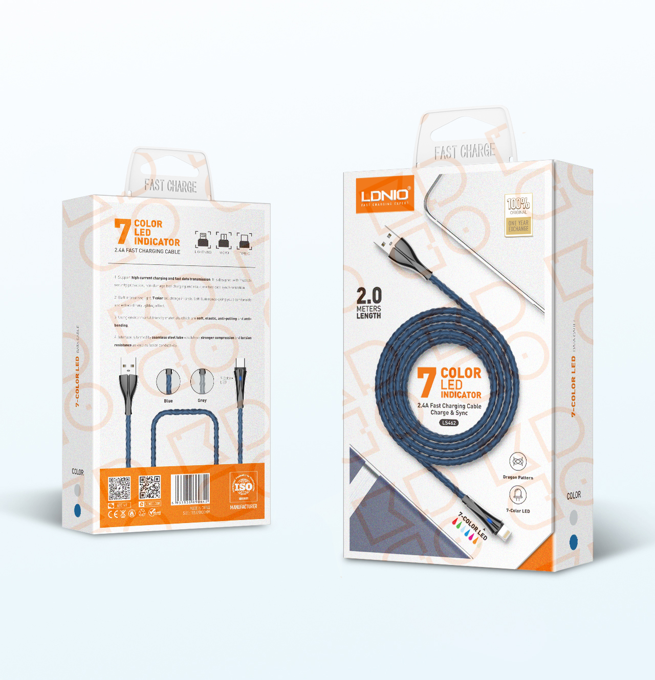 کابل شارژ Ldnio LS461